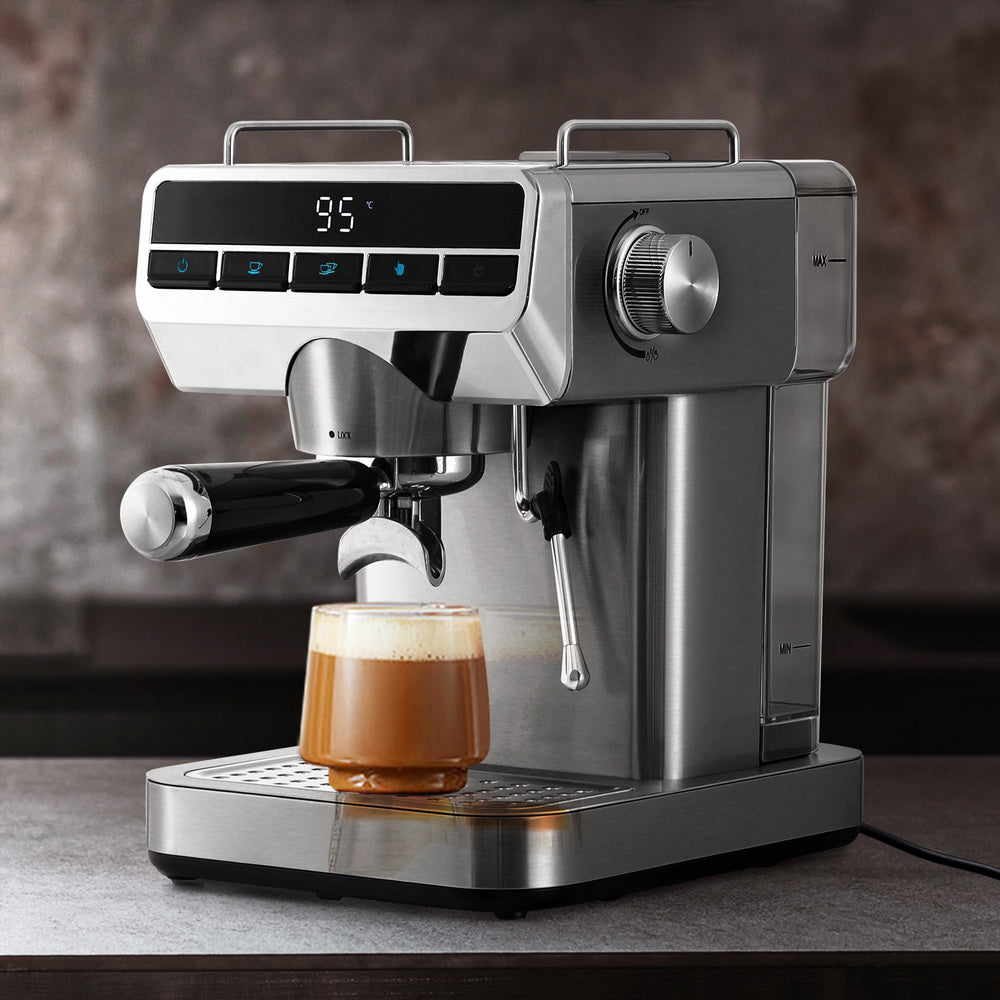 Devanti 20 Bar Coffee Machine Espresso Cafe Maker 6