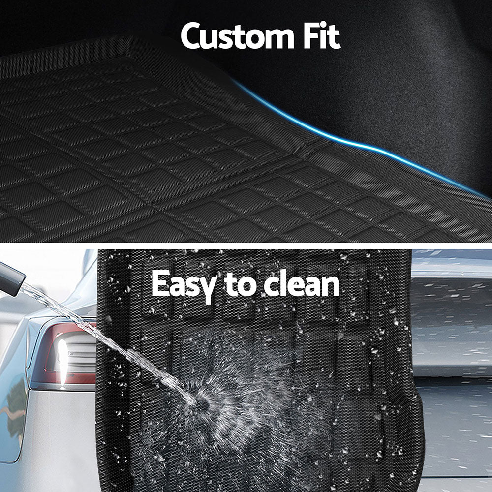 NEW Tesla Model 3 Highland 2024 Boot Liner Rear Frunk Cargo Trunk Mats Weisshorn 5