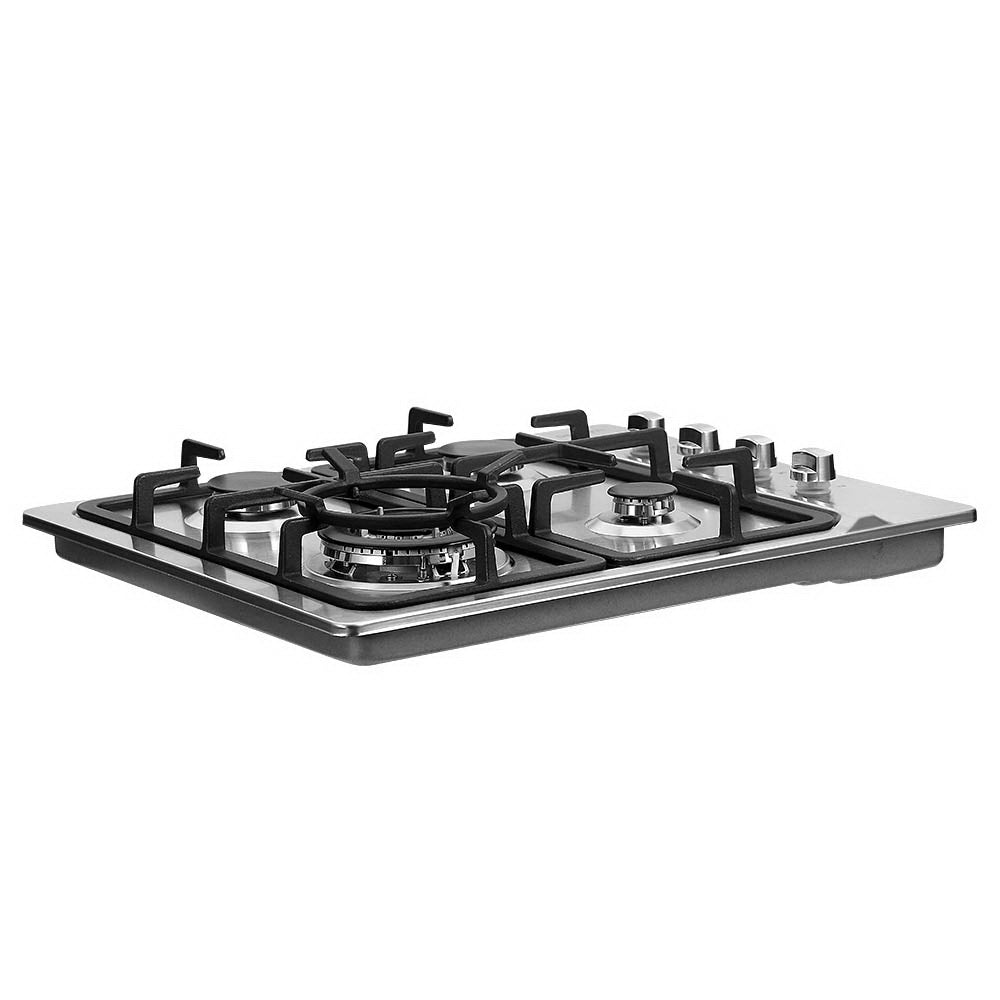 Devanti Gas Cooktop 60cm Stove Hob Silvir 3