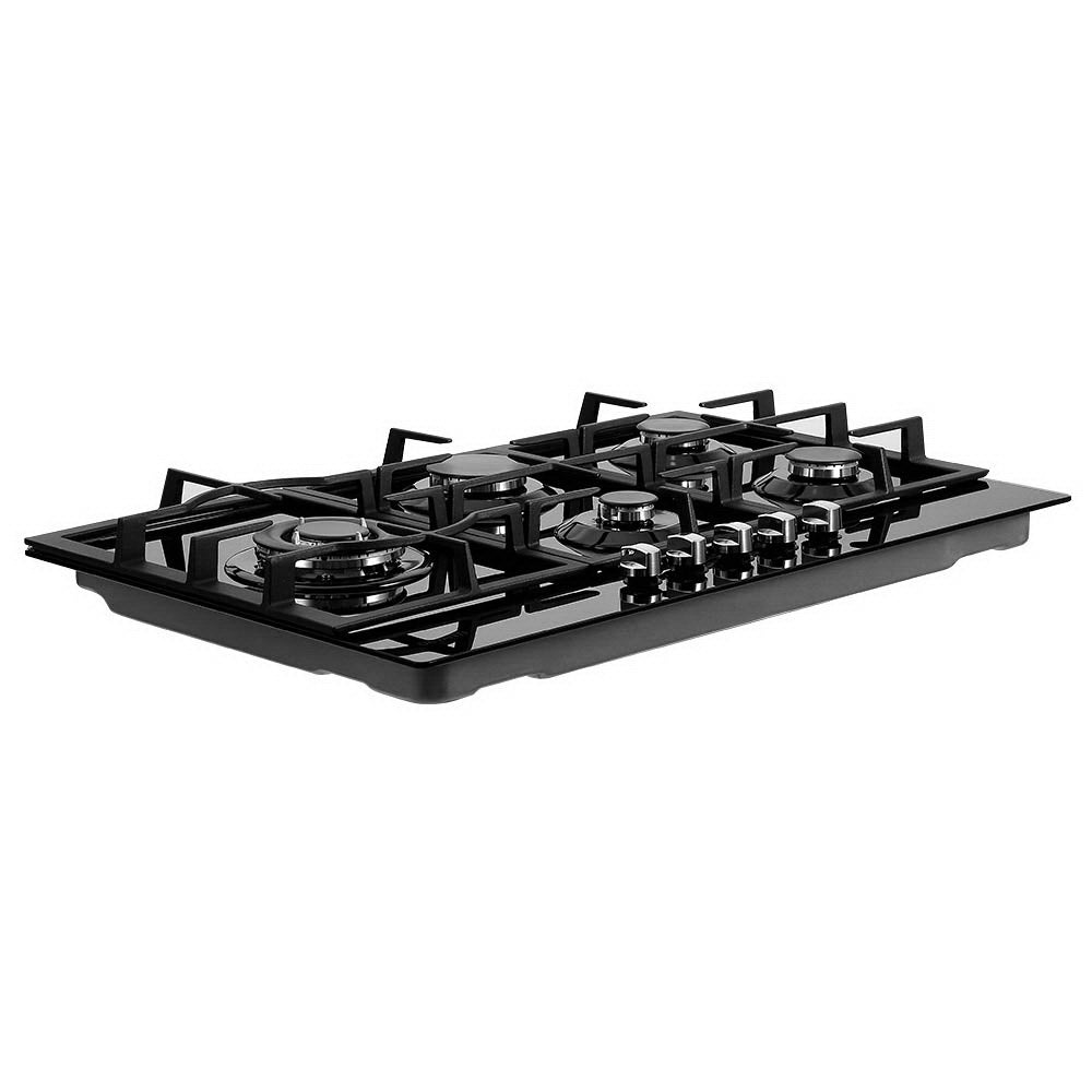 Devanti Gas Cooktop 90cm 5 Burner Black 3