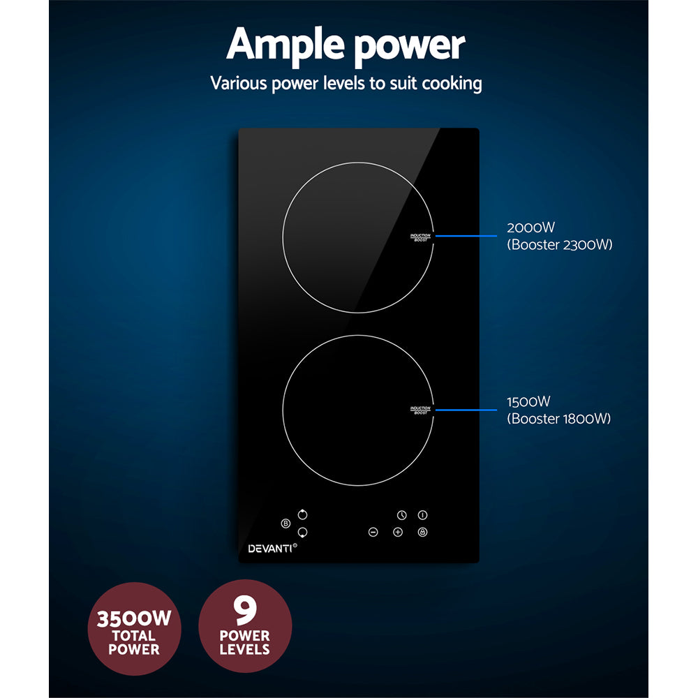 Devanti Induction Cooktop 30cm Electric Cooker 4