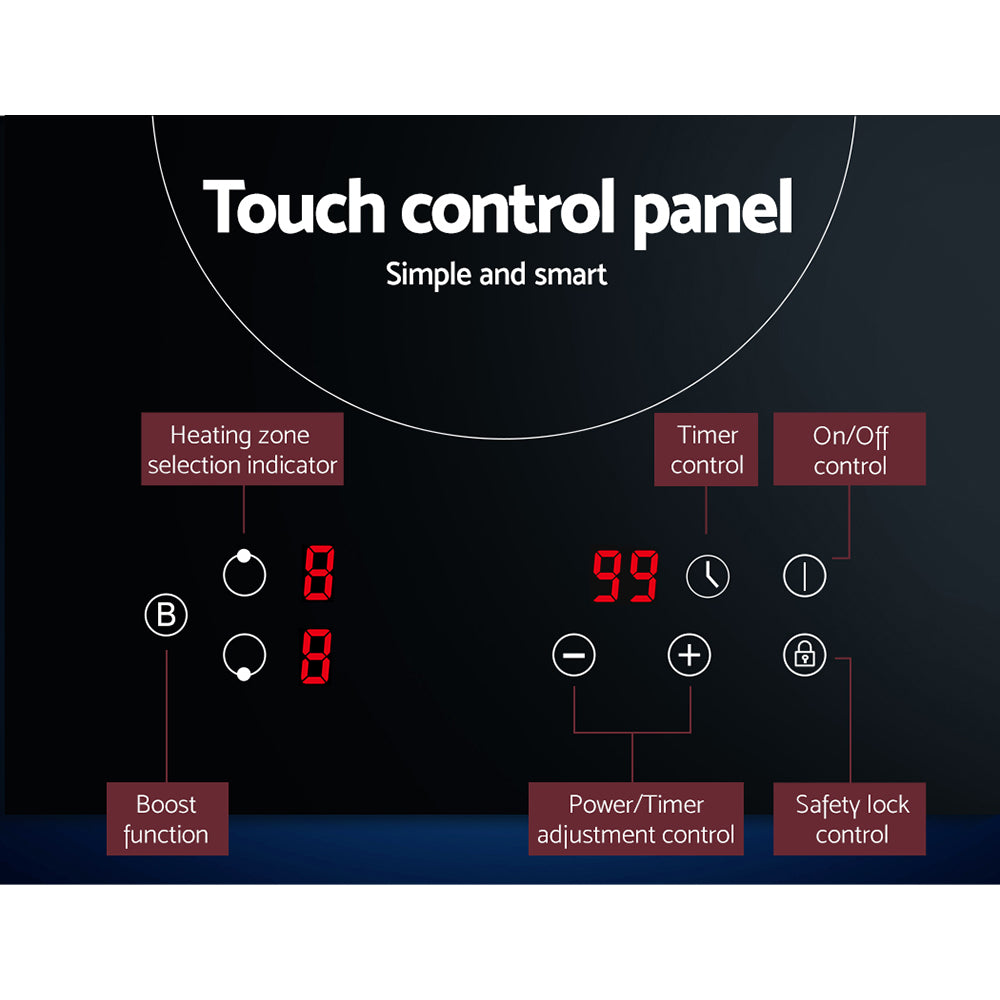 Devanti Induction Cooktop 30cm Electric Cooker 5