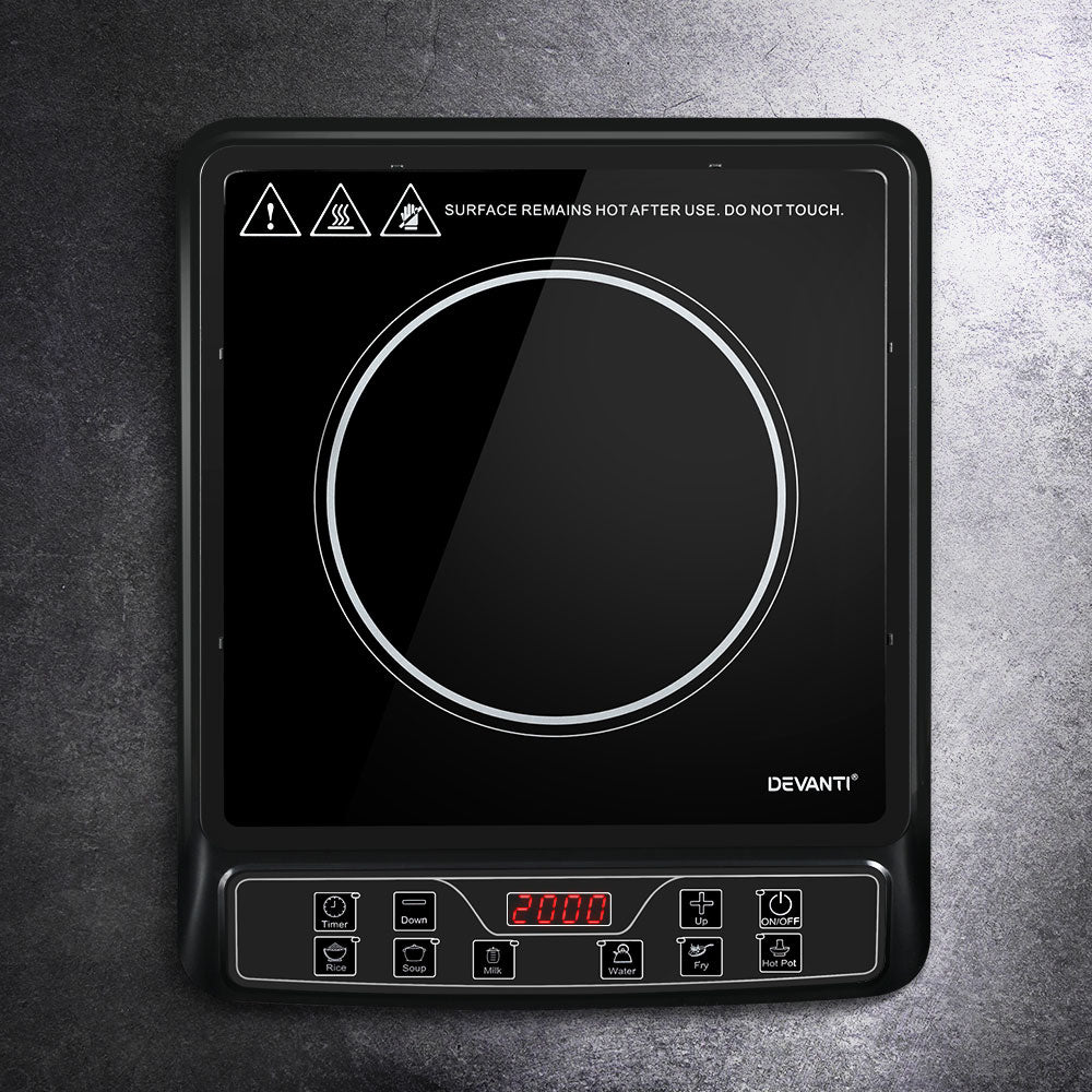 Devanti Induction Cooktop 30cm Portable Cooker 7
