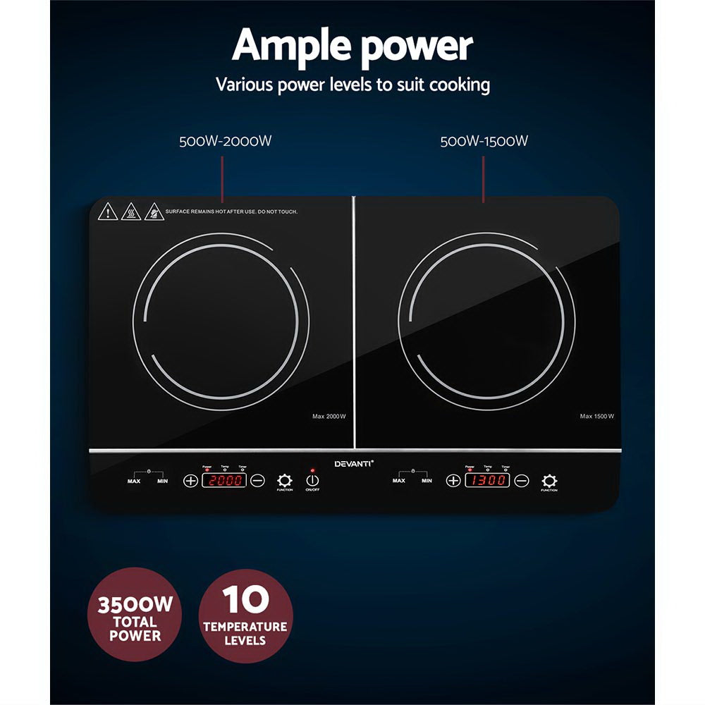 Devanti Induction Cooktop 60cm Portable Cooker 5
