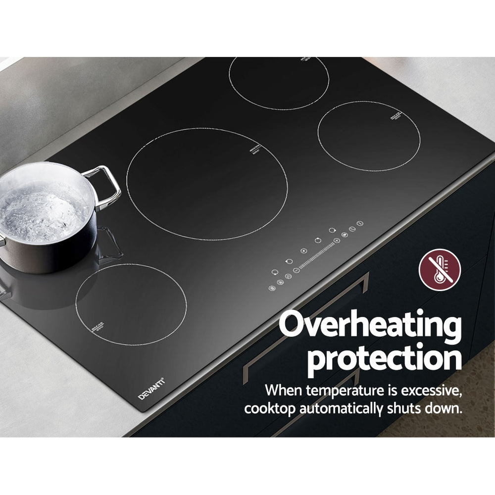 Devanti Induction Cooktop 90cm Electric Cooker 6