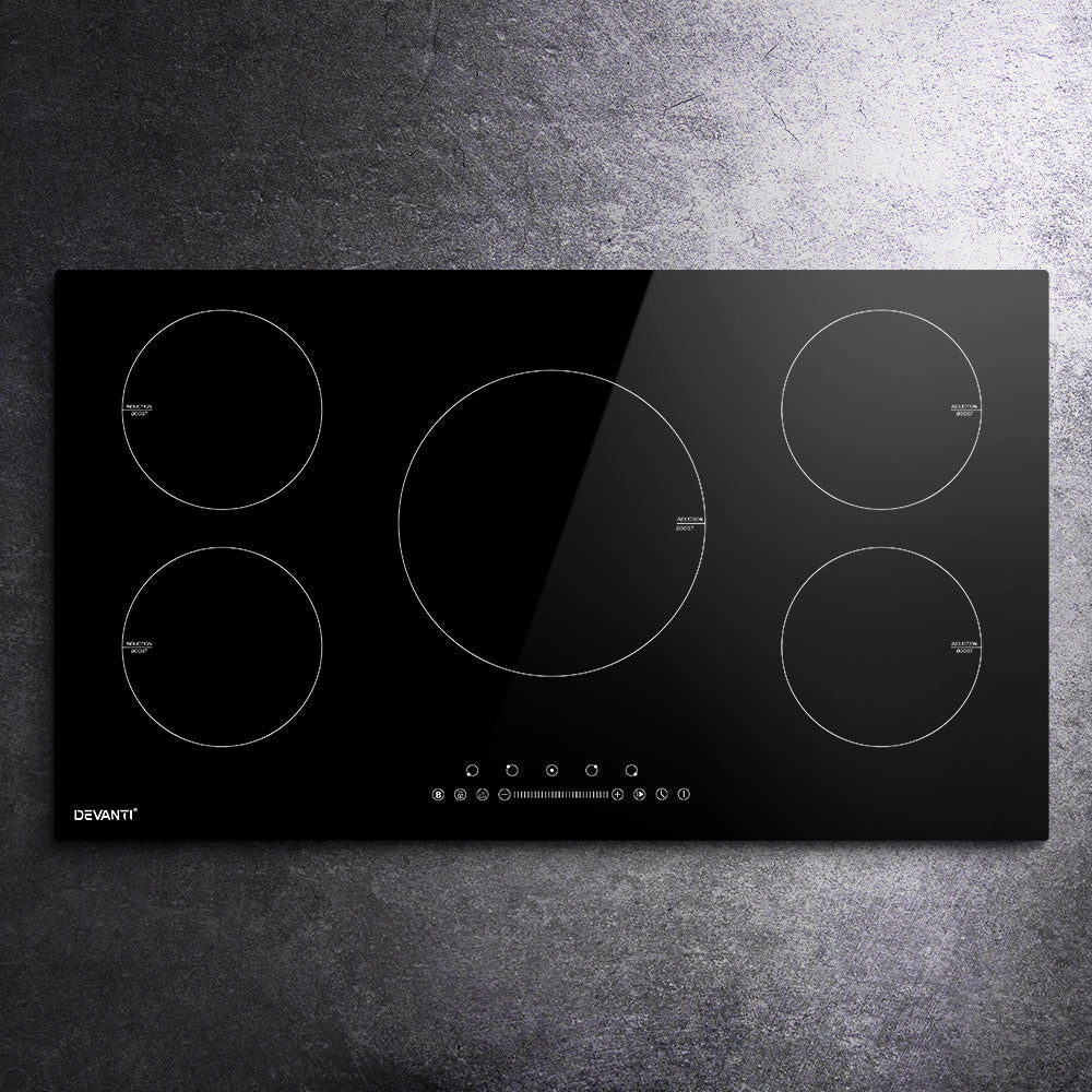 Devanti Induction Cooktop 90cm Electric Cooker 7