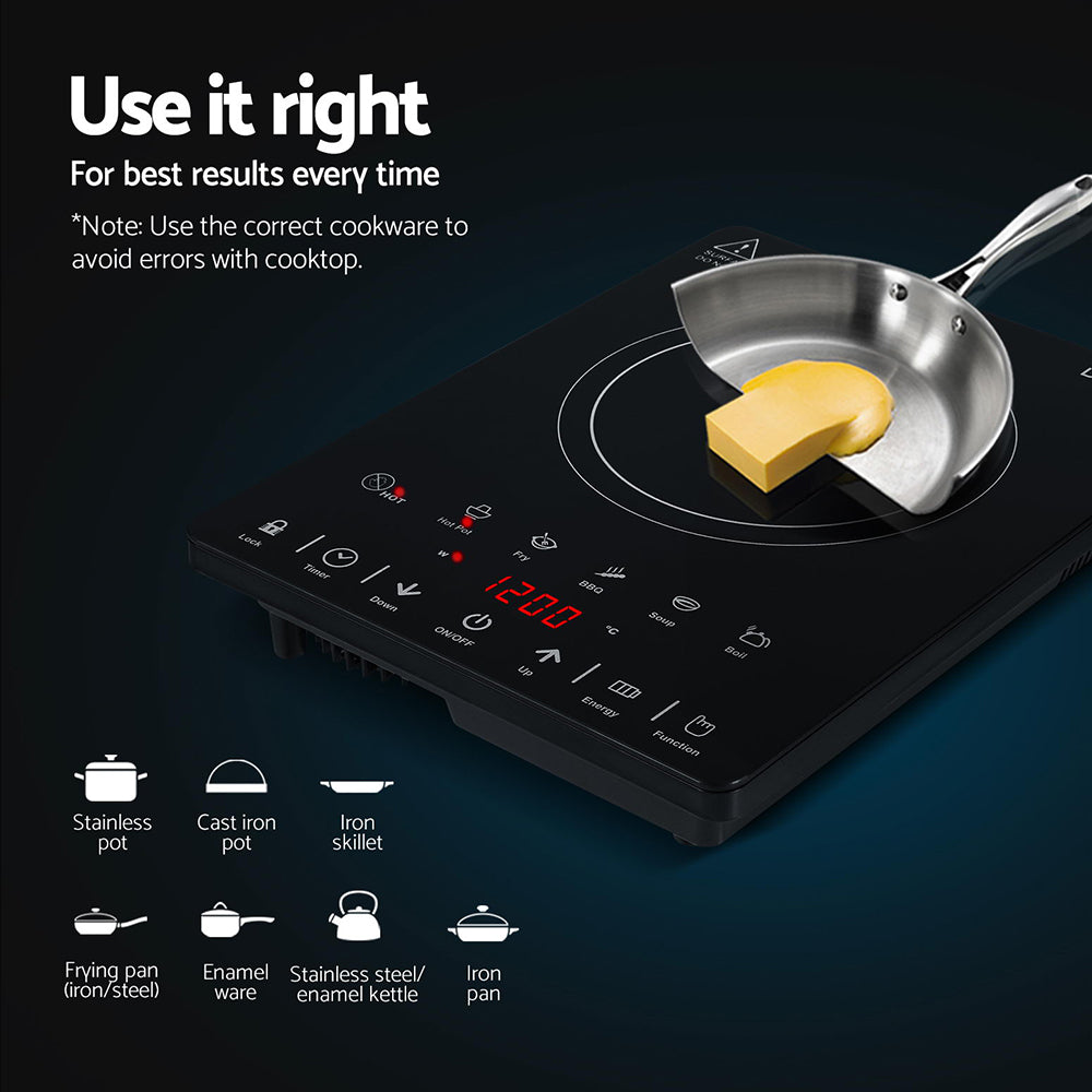 Devanti Electric Ceramic Cooktop 30cm 6