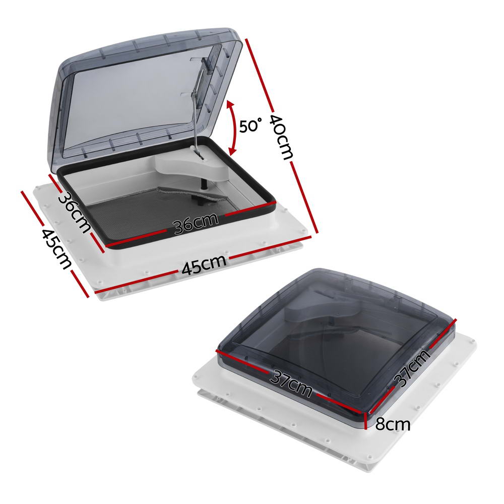Weisshorn Caravan Roof Vent Air Exhaust Hatch RV Motorhome Camper White 3