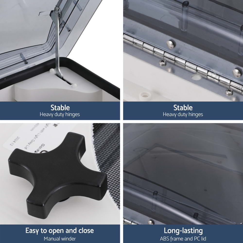 Weisshorn Caravan Roof Vent Air Exhaust Hatch RV Motorhome Camper White 7