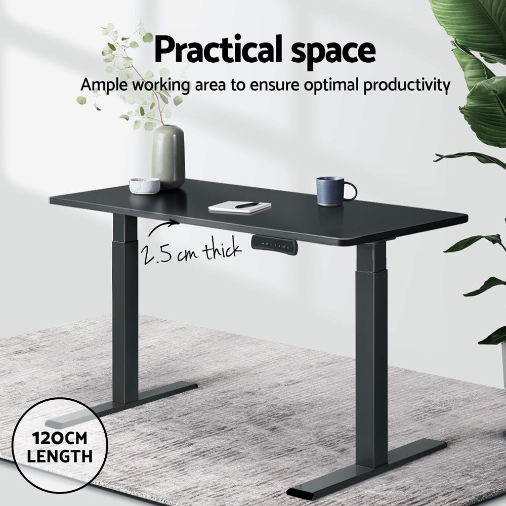 Artiss Standing Desk Top Black 120CM 4