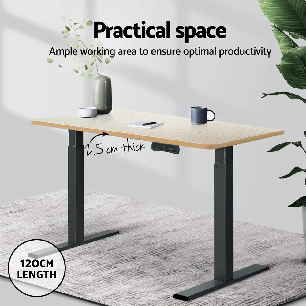 Artiss Standing Desk Top White Oak 120CM 4