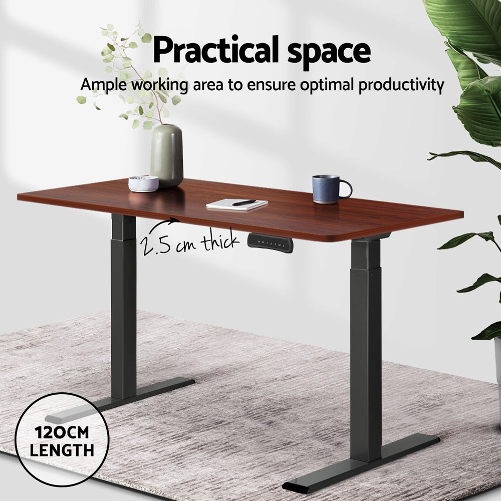Artiss Standing Desk Top Walnut 120CM 4