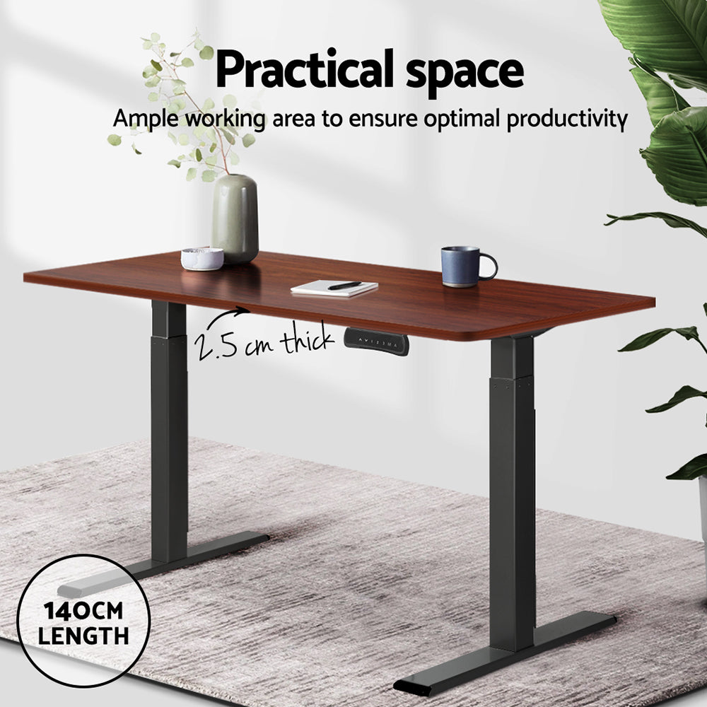 Artiss Standing Desk Top Walnut 140CM 4