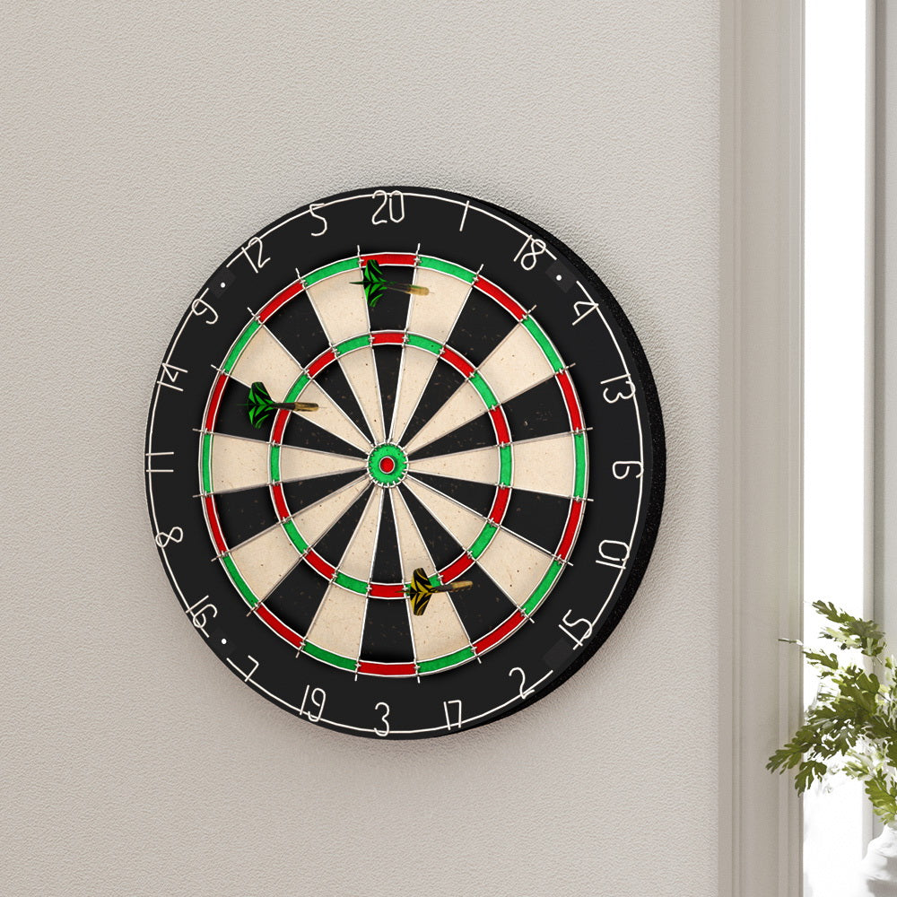 18" Dartboard Dart Board with Steel Darts Competition Party Game 7