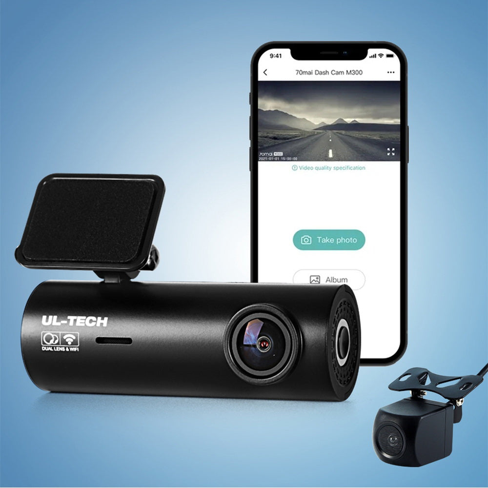 UL-tech Dash Camera 4K Hidden Front Rear WiFi 7