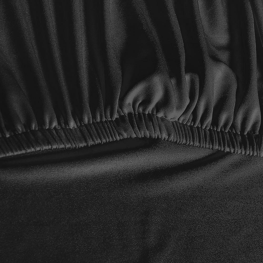 Artiss Dining Chair Covers 6x Slipcovers Spandex Stretch Banquet Wedding Black 4