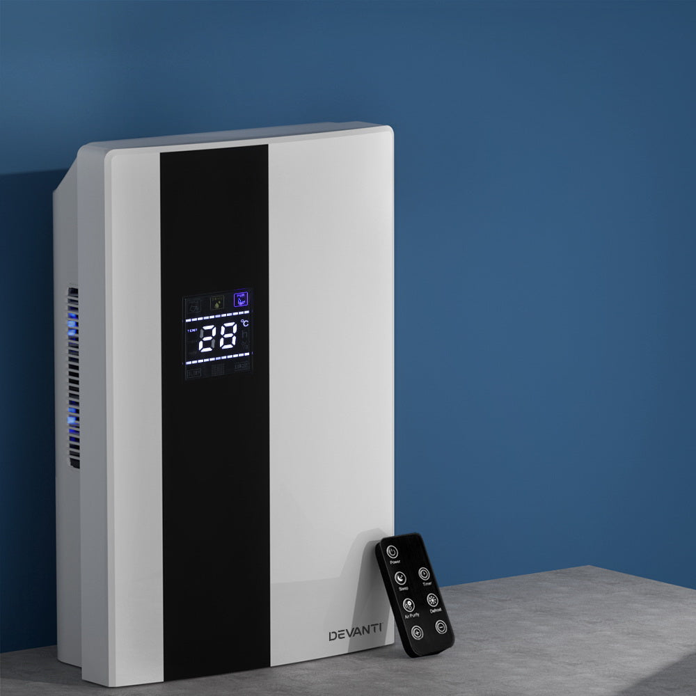 Devanti Dehumidifier 2L Air Purifier White 7