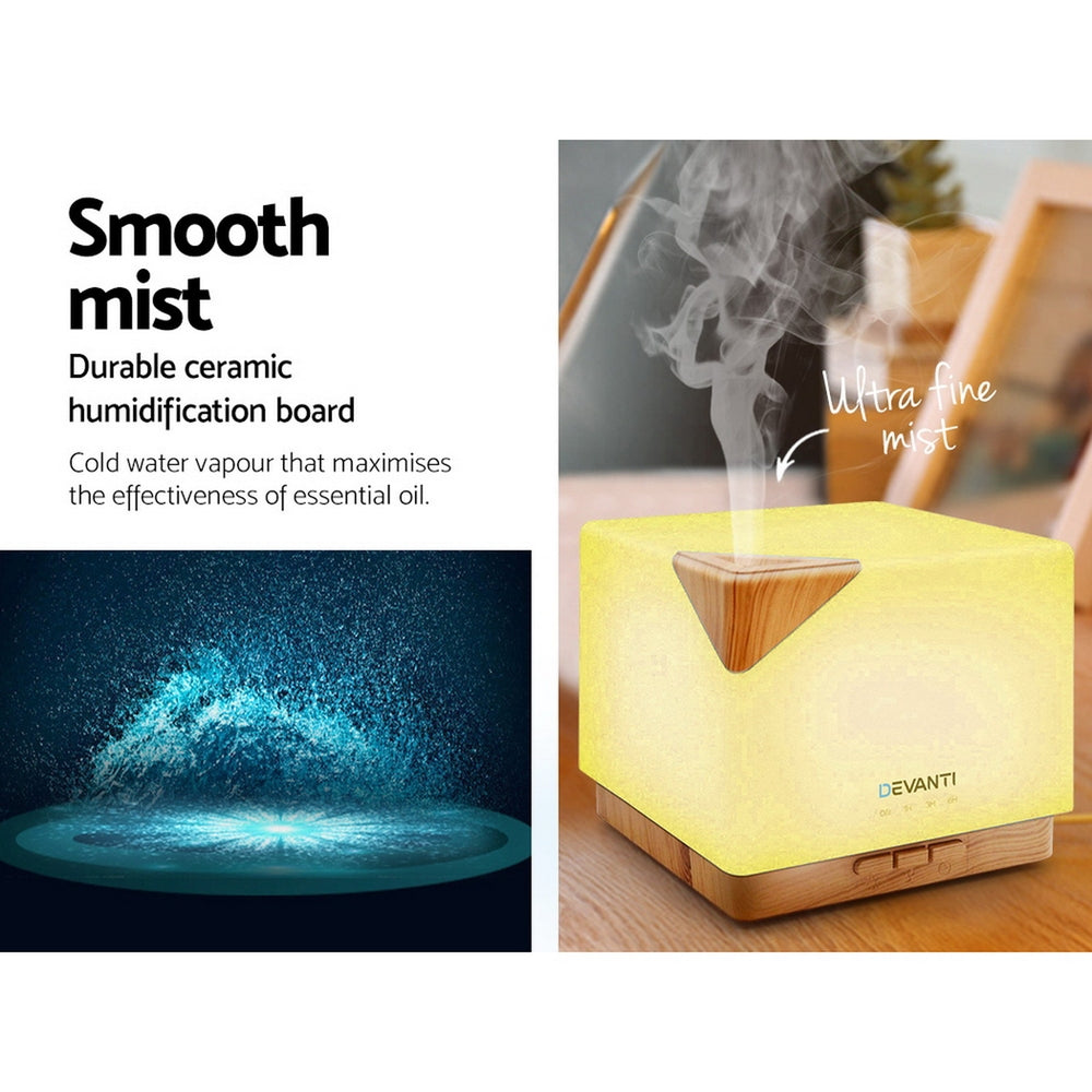 Devanti Aroma Diffuser Aromatherapy Humidifier 600ml 6