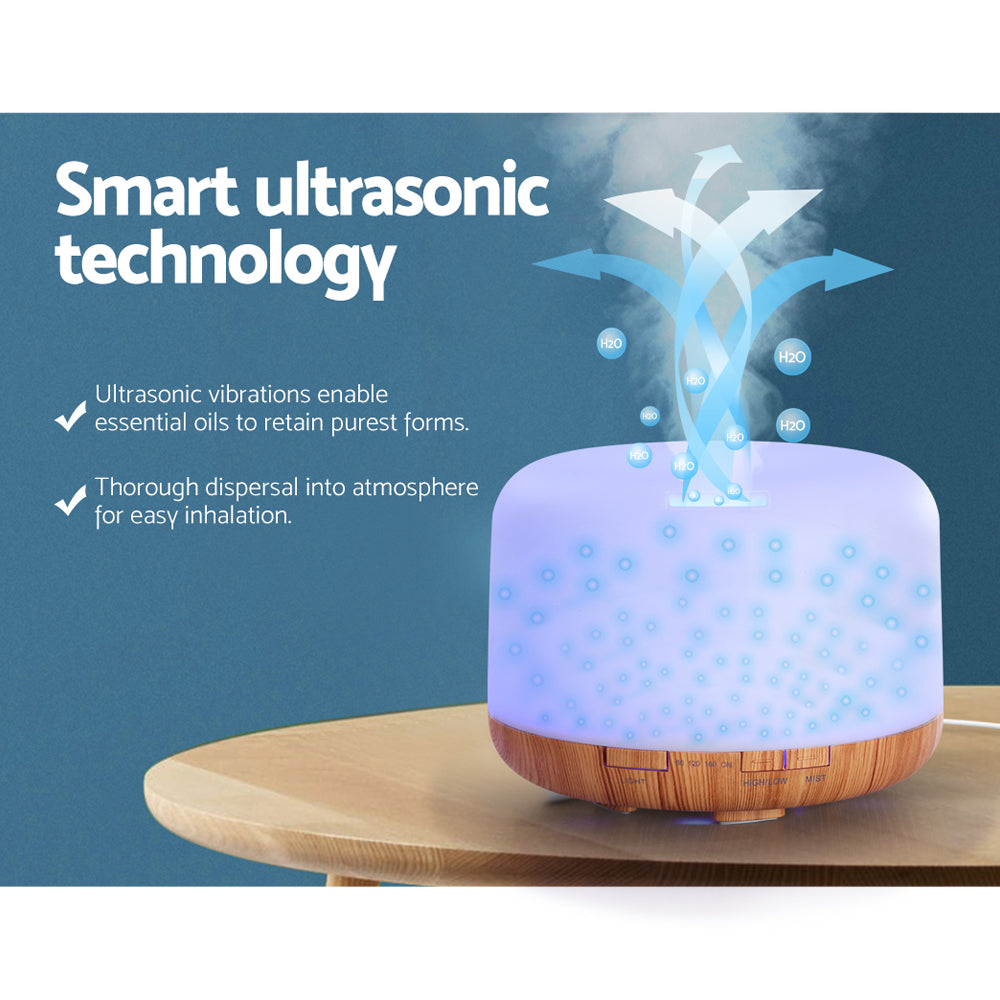 Devanti Aroma Diffuser Aromatherapy Humidifier 500ml 4