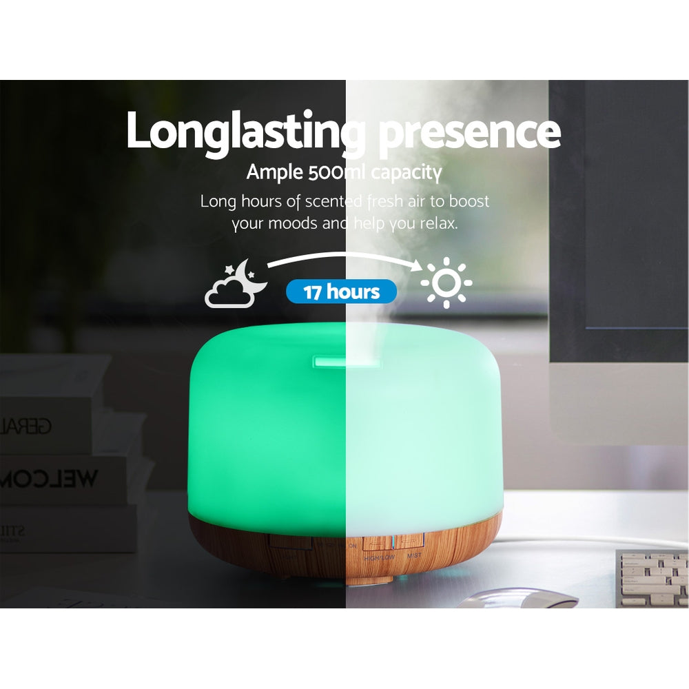 Devanti Aroma Diffuser Aromatherapy Humidifier 500ml 5
