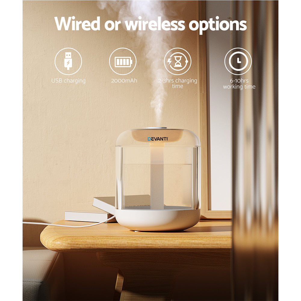 Devanti Aroma Diffuser Aromatherapy Humidifier 1L 6