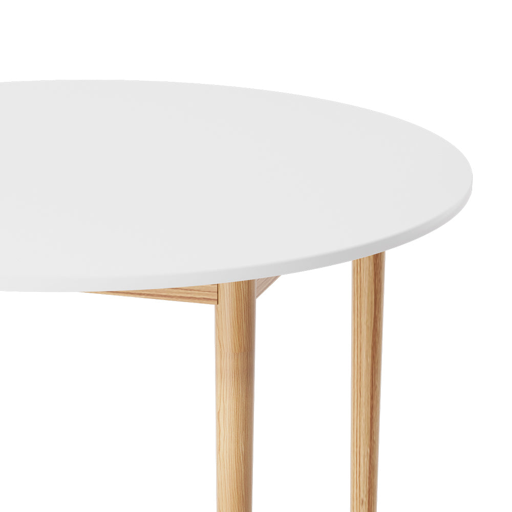 Artiss Dining Table Round White 108CM Diameter Demi 3