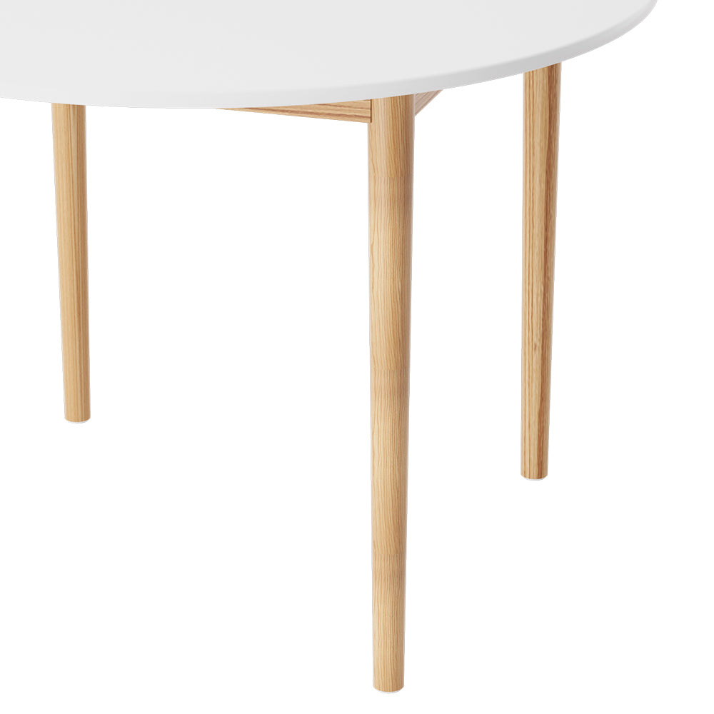 Artiss Dining Table Round White 108CM Diameter Demi 4