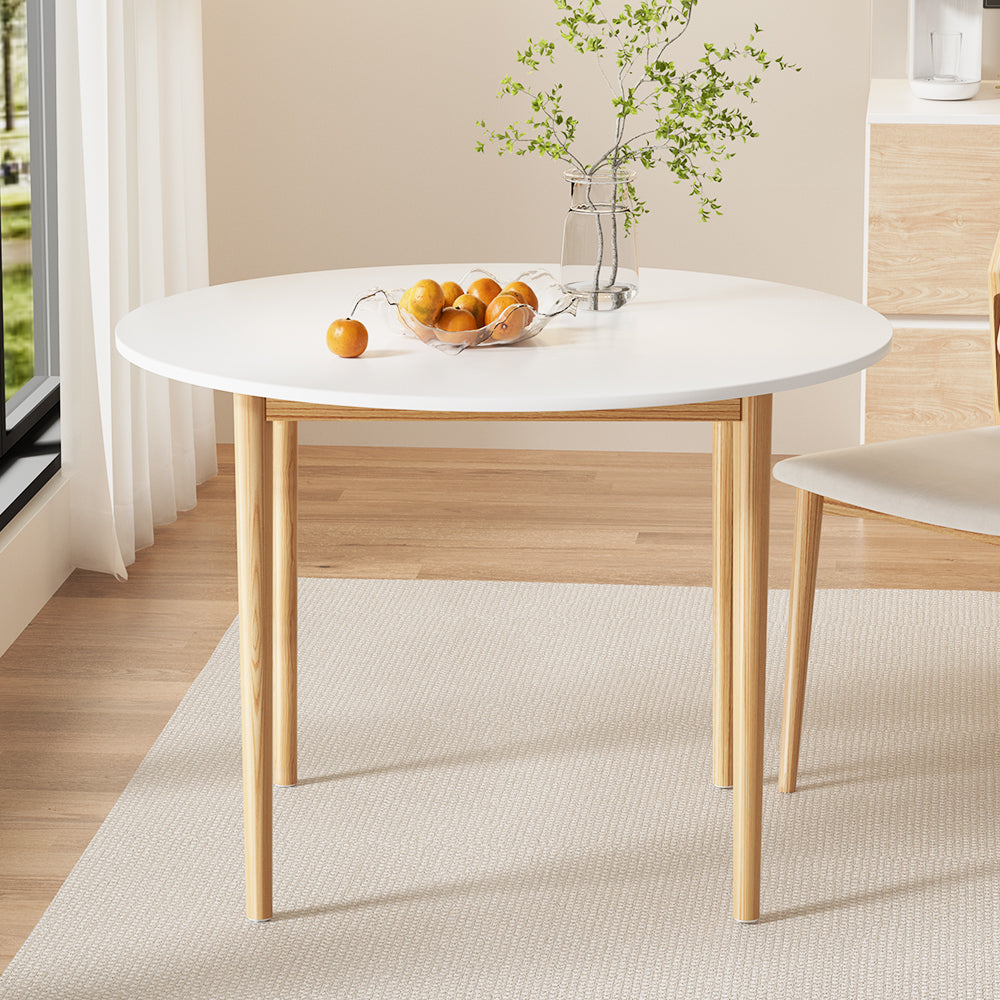 Artiss Dining Table Round White 108CM Diameter Demi 7