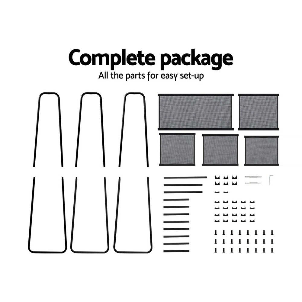 Artiss Wardrobe Clothes Rack Airer Coat Stand Closet 150cm 8