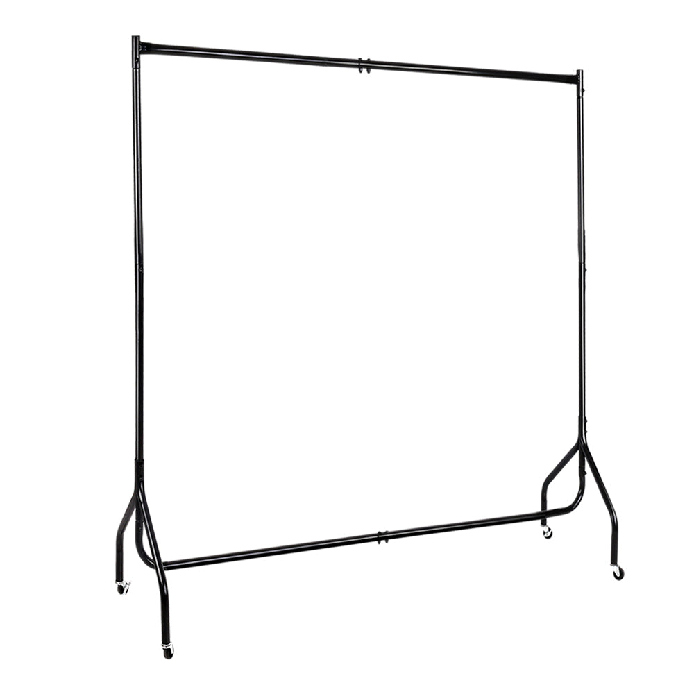 Artiss Clothes Rack Airer Coat Stand 6FT Rail Wheels 8