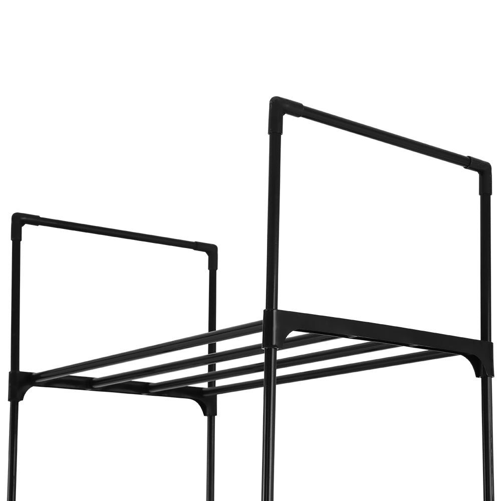 Artiss Shoe Rack DIY Stackable 10-tier Black Dunn 5