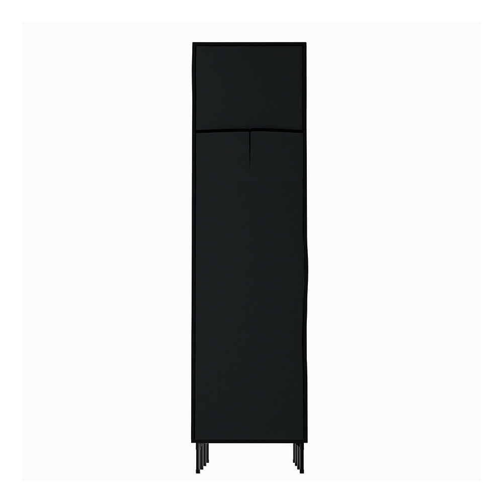 Artiss Large Portable Clothes Closet Wardrobe with Shelf Black 5