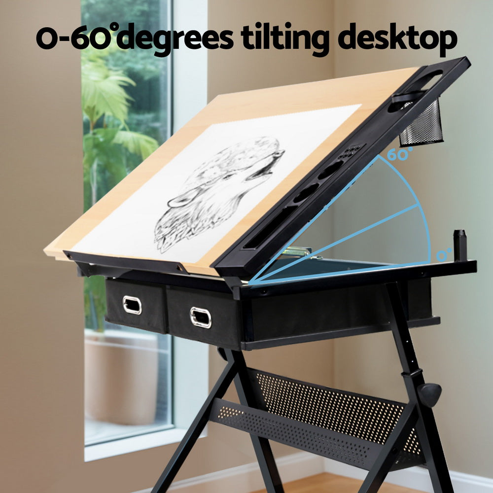 Artiss Drawing Desk Drafting Table 5