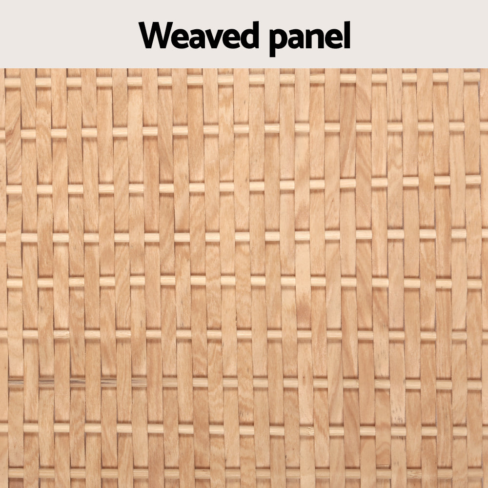 Artiss Laundry Hamper Bathroom Storage Cabinet Wooden Organiser Bag Clothes 5