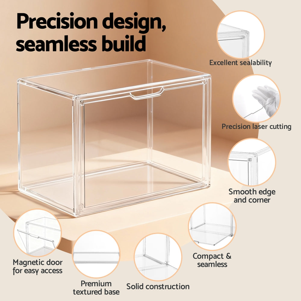 Artiss Clear Acrylic Display Case Dustproof Protection Box For Toys 27CM 5