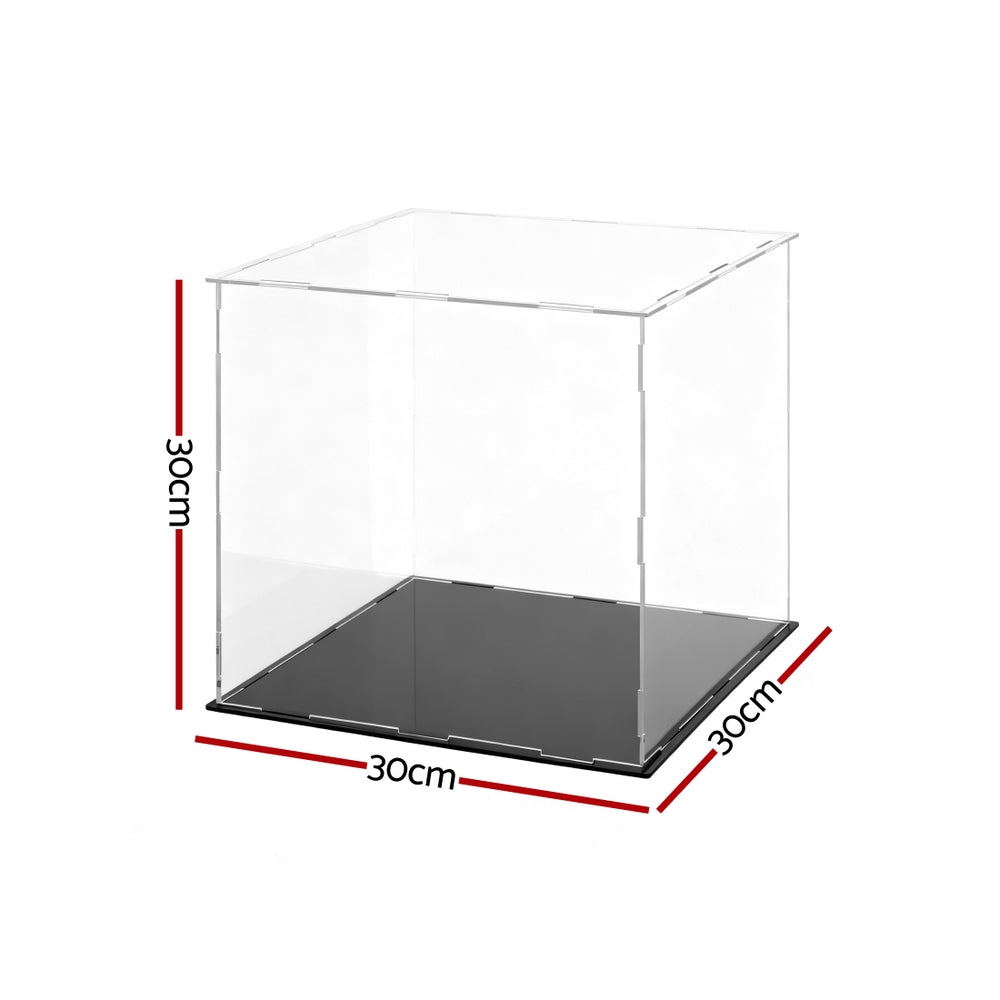 Artiss Clear Acrylic Display Case Dustproof Protection Box For Car Toys 30CM 3