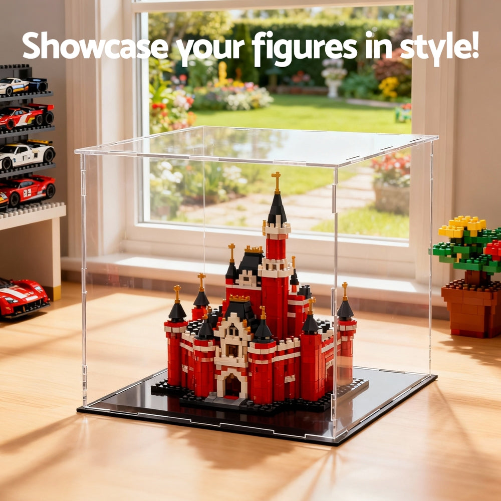Artiss Clear Acrylic Display Case Dustproof Protection Box For Car Toys 30CM 7