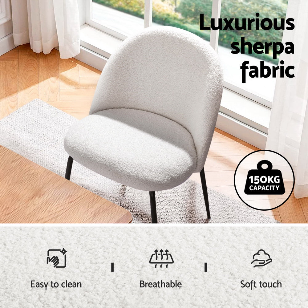 1 Artiss Dining Table and 4 Chairs Set Marble White 6