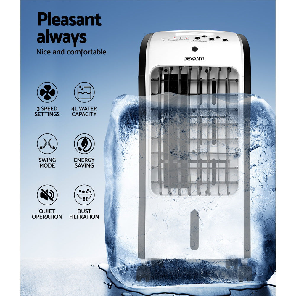 Devanti Evaporative Air Cooler Conditioner 4L 5