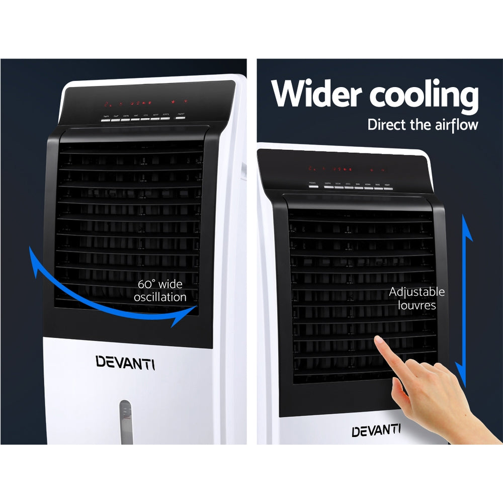 Devanti Evaporative Air Cooler Fan Conditioner 8L 5
