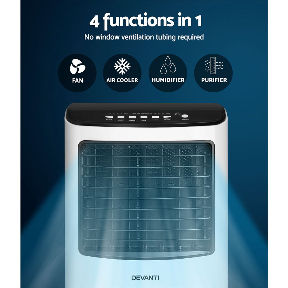 Devanti Evaporative Air Cooler Conditioner 8L 4