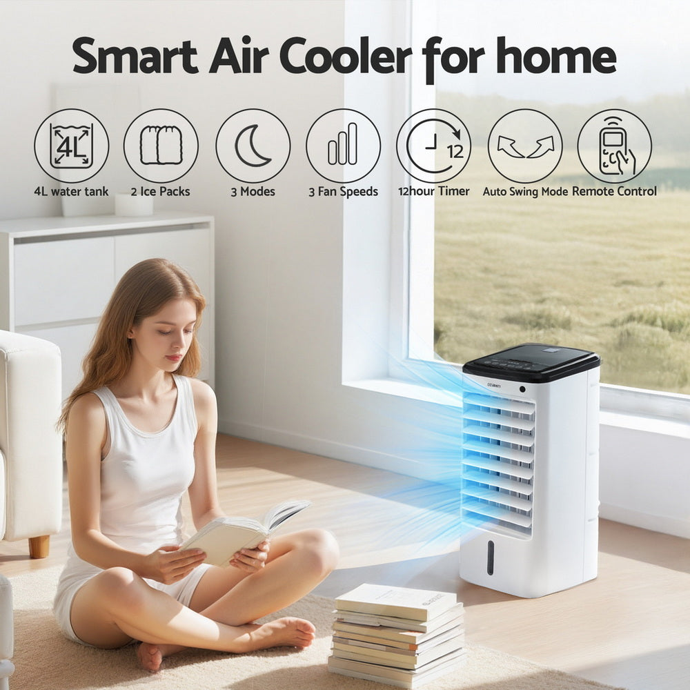 Devanti Evaporative Air Cooler Conditioner w/ Remote 4L 5
