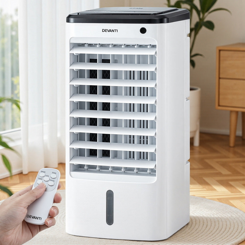 Devanti Evaporative Air Cooler Conditioner w/ Remote 4L 7