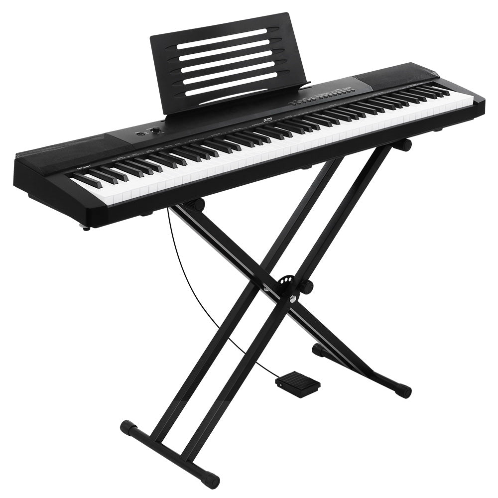 Alpha 88 Keys Electronic Piano Keyboard Digital Electric w/ Stand Sustain Pedal 6
