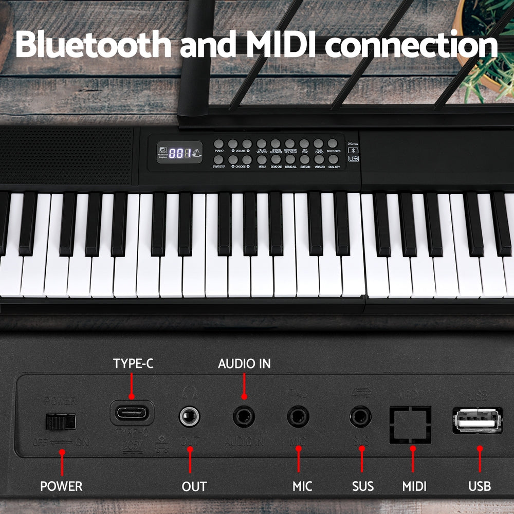 Alpha 61 Keys Foldable Electronic Piano Keyboard Digital Electric w/ Carry Bag 4