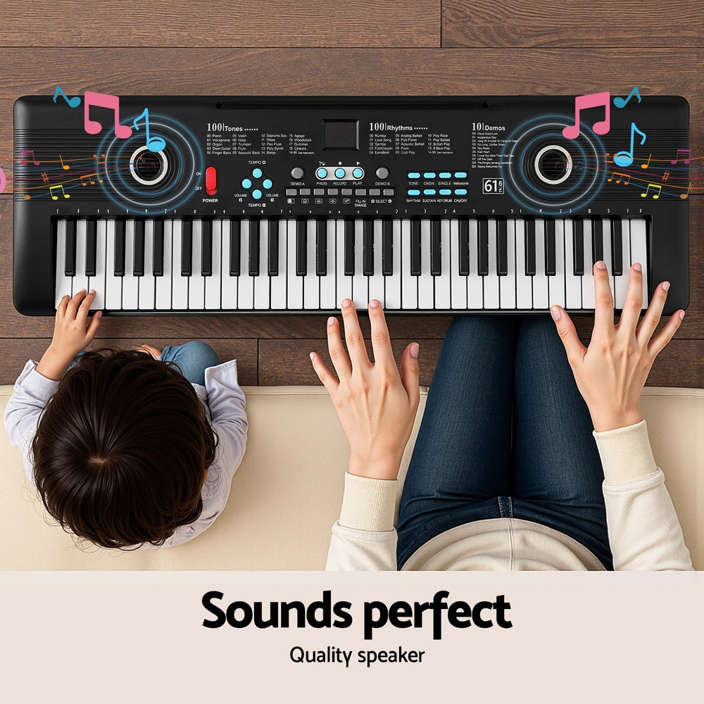 Alpha 61-Key Digital Piano Keyboard Electric Kids Gift Black 5