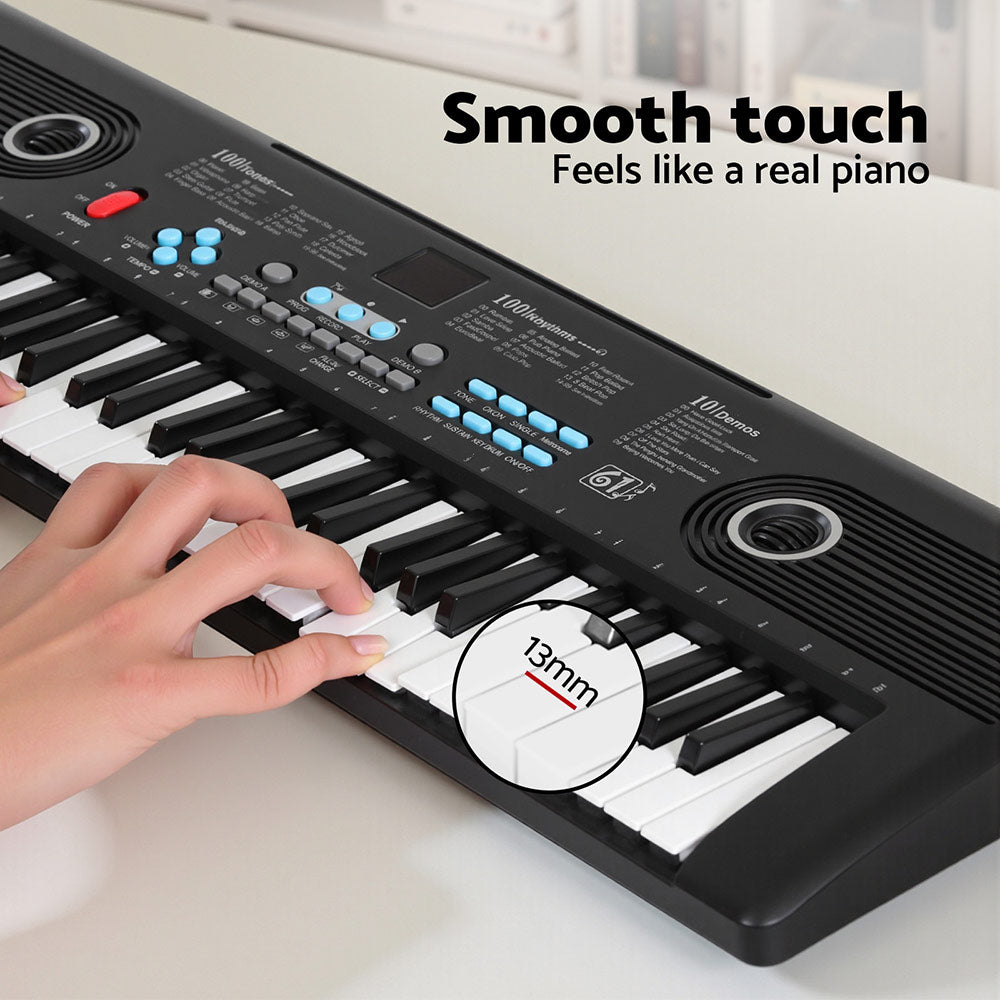 Alpha 61-Key Digital Piano Keyboard Electric Kids Gift Black 6