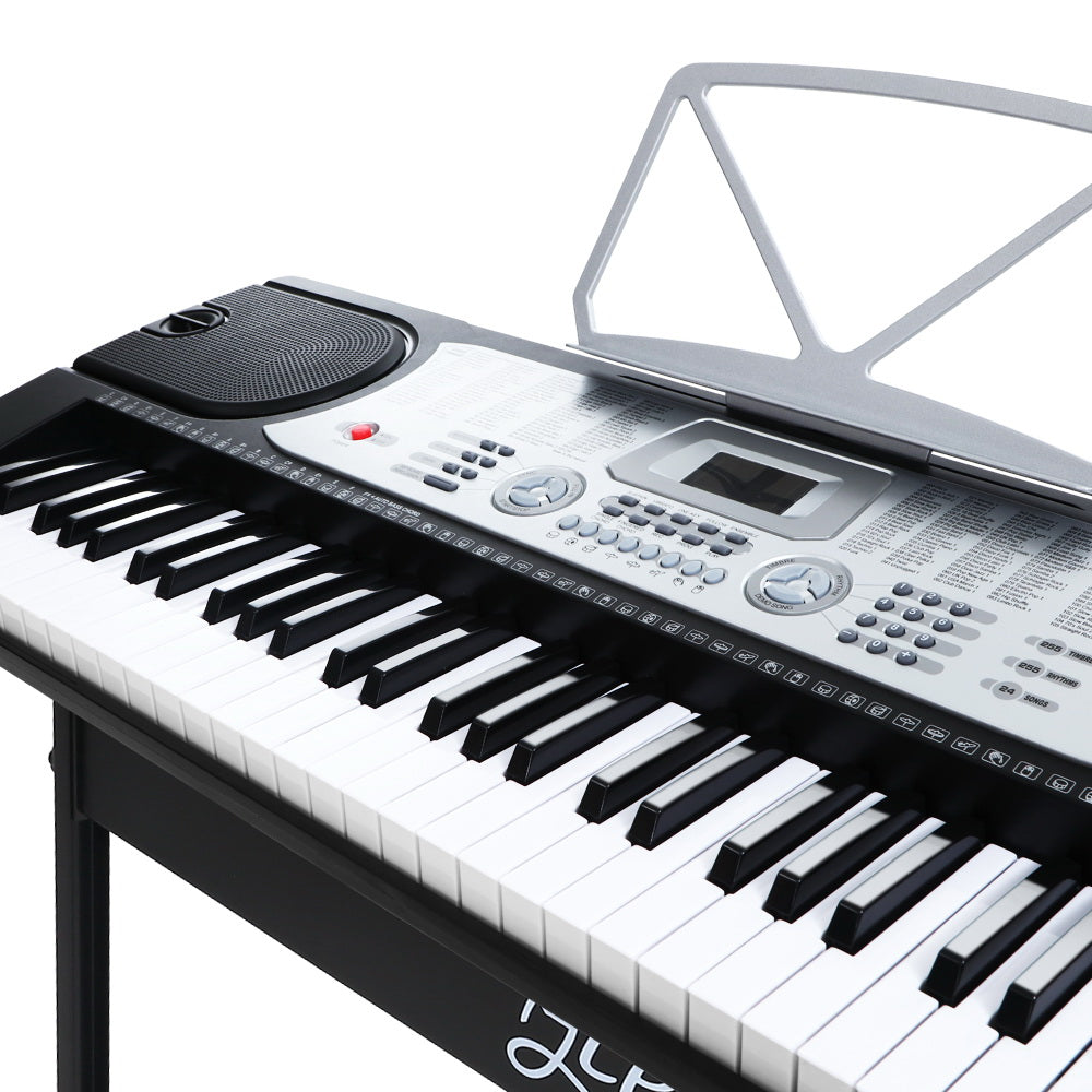 Alpha 61 Keys Electronic Piano Keyboard Digital Electric w/ Stand Beginner Silver 3