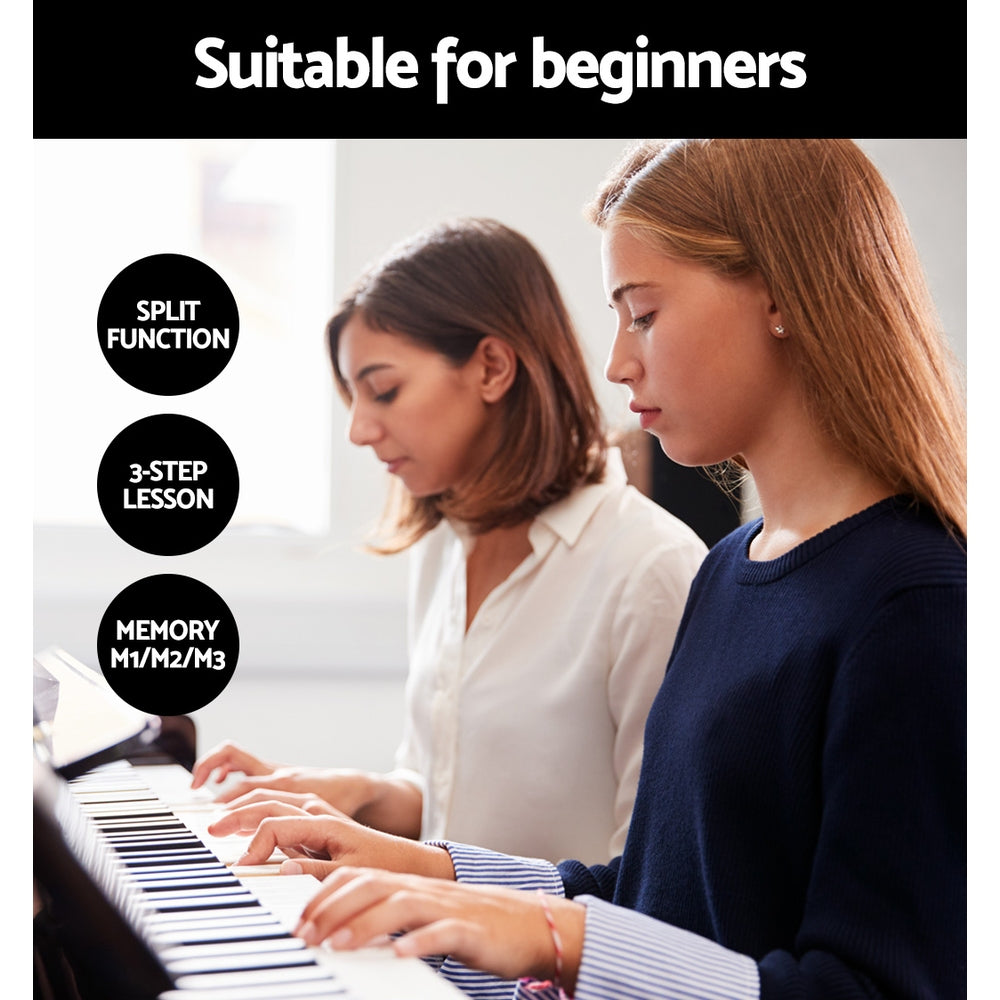 Alpha 61 Keys Electronic Piano Keyboard Digital Electric w/ Stand Touch Sensitive 5