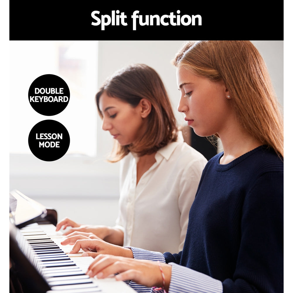 Alpha 88 Keys Electronic Piano Keyboard Digital Electric w/ Stand Semi-Weighted 4